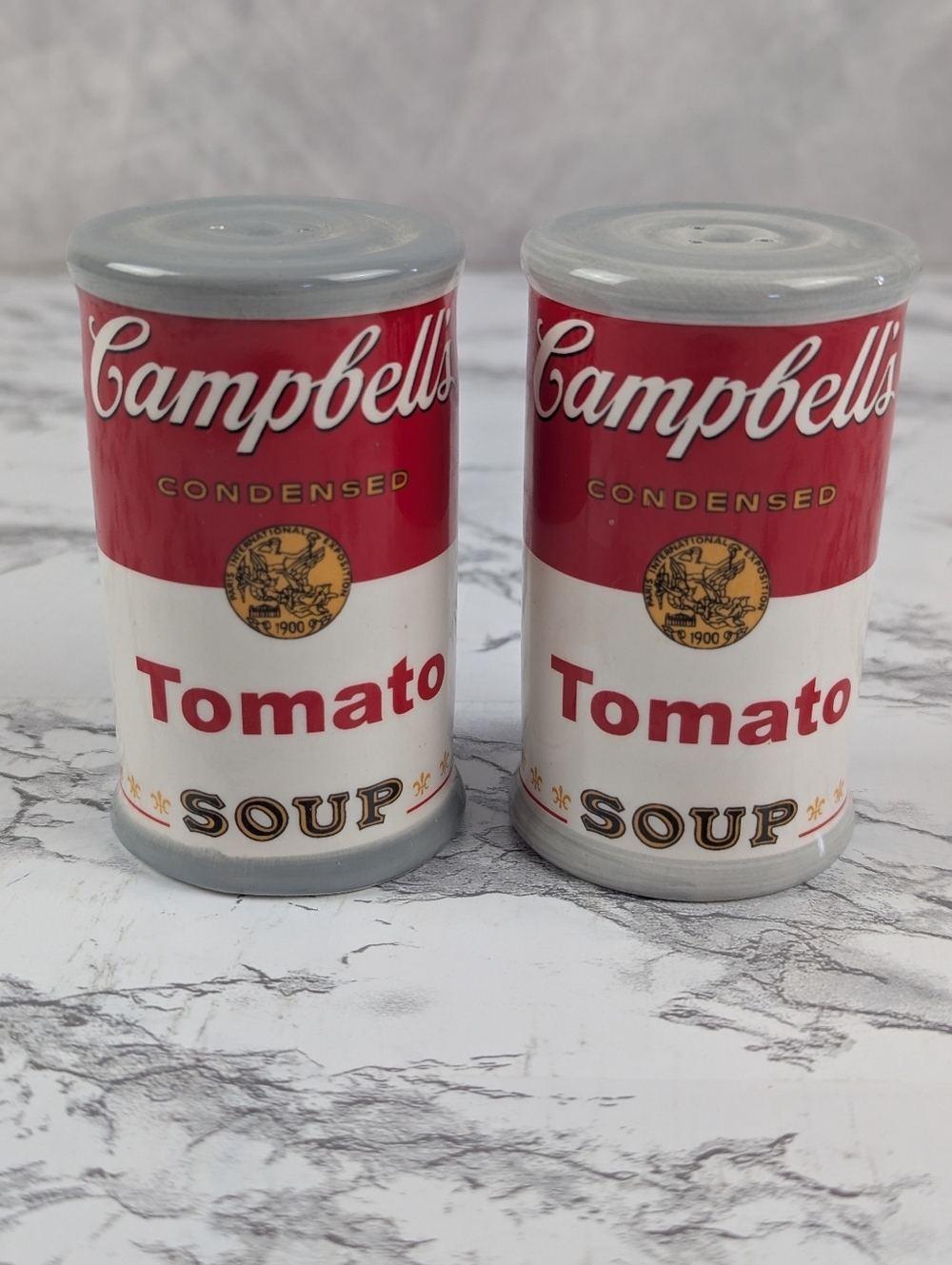 Vintage 2005 Campbell’s Tomato Soup Can Salt & Pepper Shakers - Set of 2